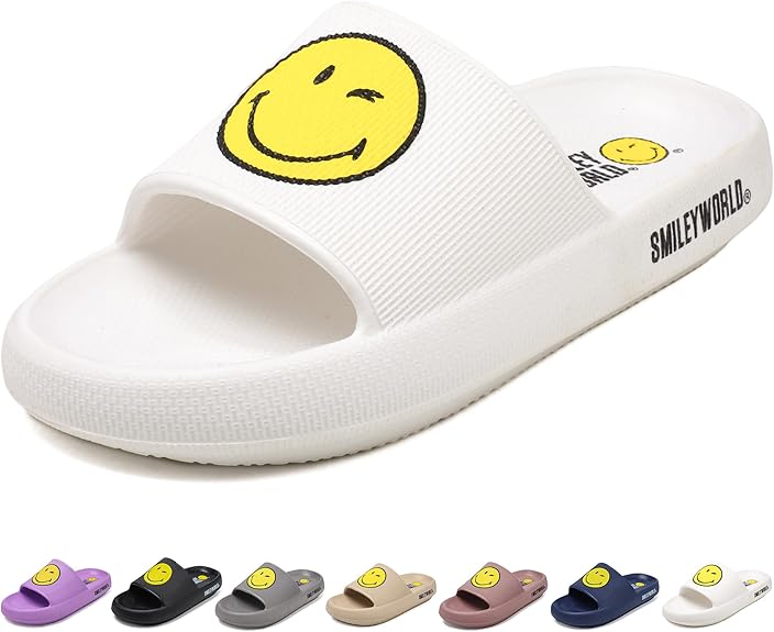 SmileyWorld Bathing Slides White