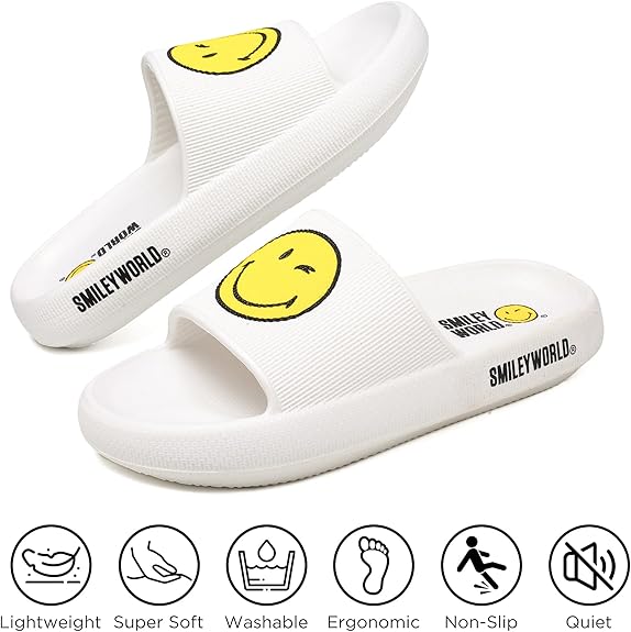 SmileyWorld Bathing Slides White - Image 2
