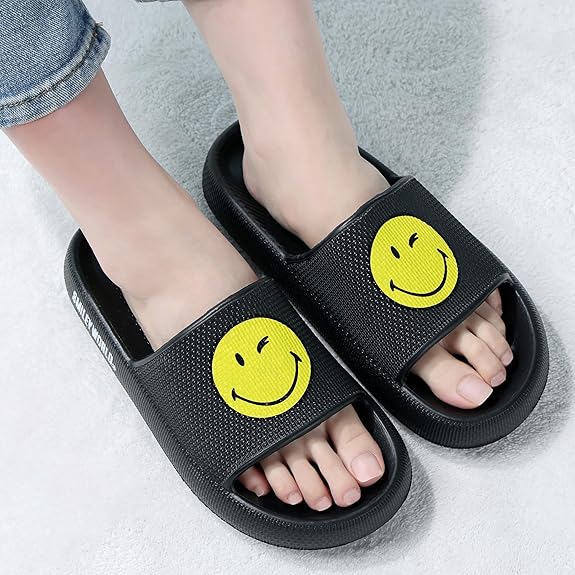 SmileyWorld Bathing Slides Black - Image 7