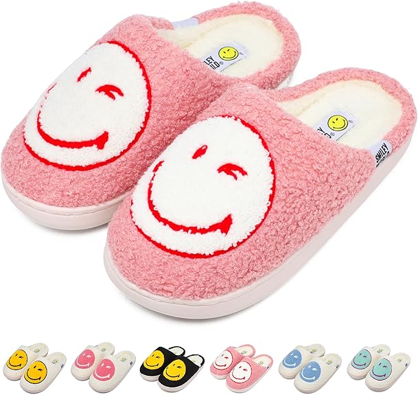 SmileyWorld Bathing Slippers Pink/White