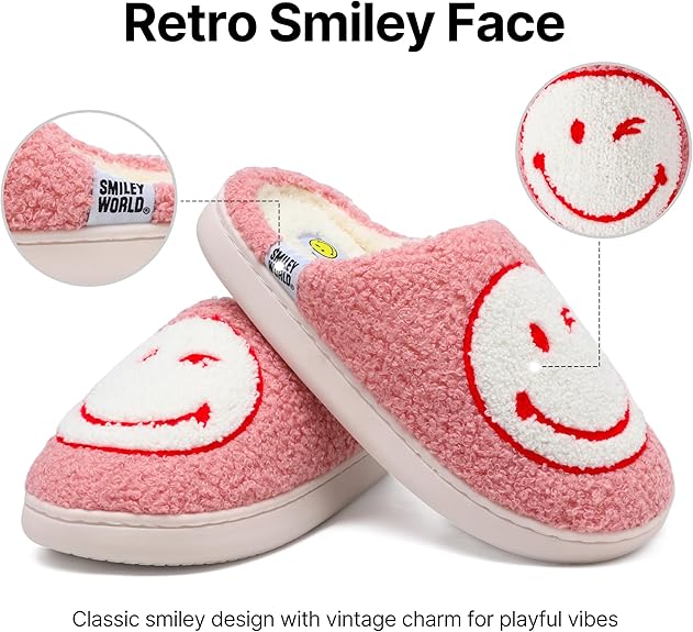 SmileyWorld Bathing Slippers Pink/White - Image 2