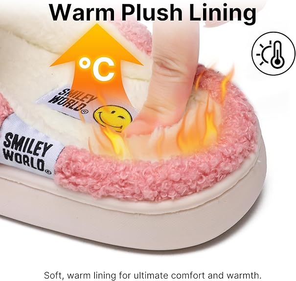 SmileyWorld Bathing Slippers Pink/White - Image 3