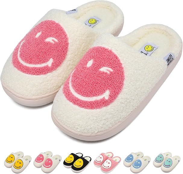 SmileyWorld Bathing Slippers White/Red