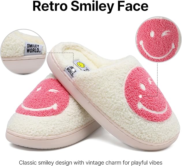 SmileyWorld Bathing Slippers White/Red - Image 2