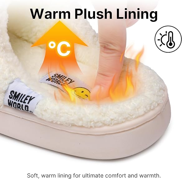 SmileyWorld Bathing Slippers White/Red - Image 3