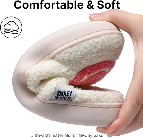 SmileyWorld Bathing Slippers White/Red - Image 4