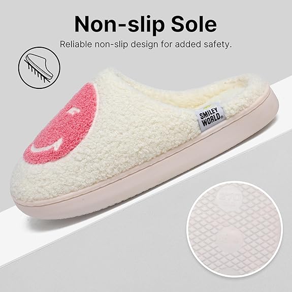 SmileyWorld Bathing Slippers White/Red - Image 5