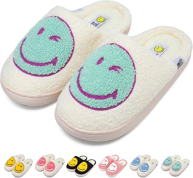 SmileyWorld Bathing Slippers White/Light Blue