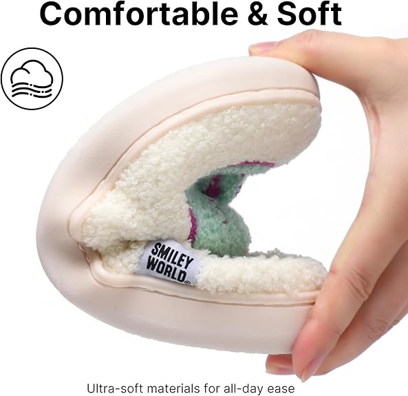SmileyWorld Bathing Slippers White/Light Blue - Image 4