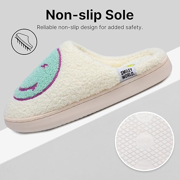 SmileyWorld Bathing Slippers White/Light Blue - Image 5