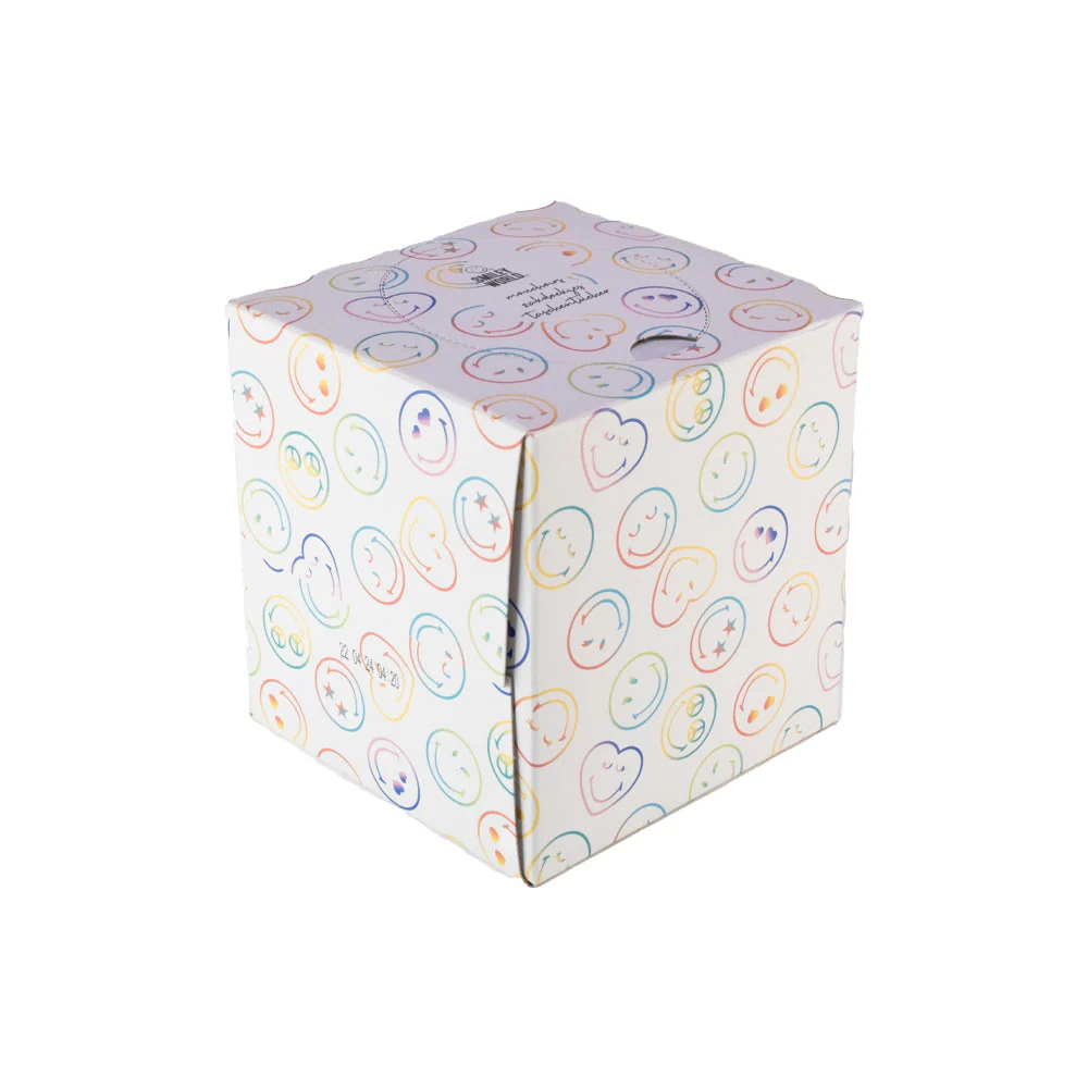 SmileyWorld® Ultra Soft Tissues 3-Design - Cube Box, 20-Pack - Image 6