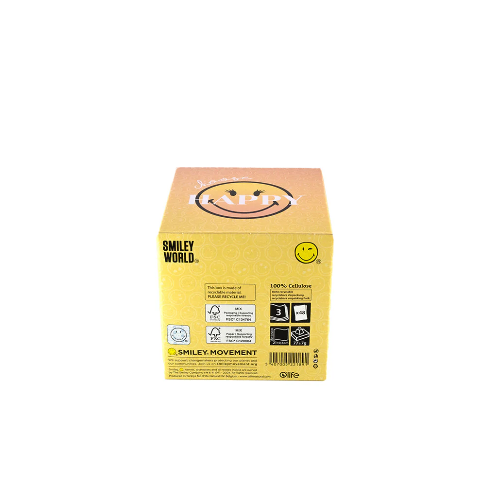SmileyWorld® Ultra Soft Tissues 3-Design - Cube Box, 20-Pack - Image 8