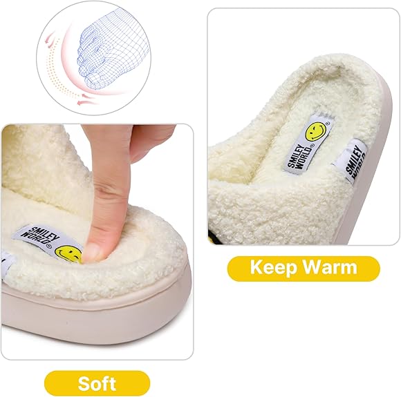 SmileyWorld Bathing Slippers White/Yellow - Image 4