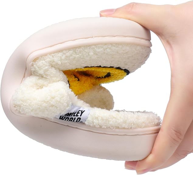 SmileyWorld Bathing Slippers White/Yellow - Image 5