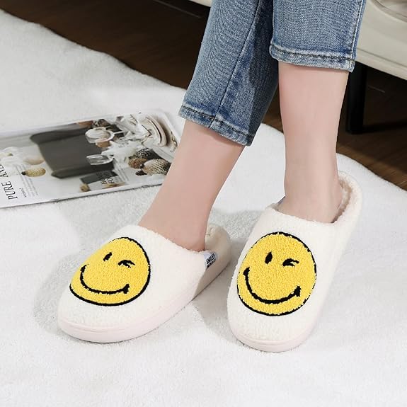 SmileyWorld Bathing Slippers White/Yellow - Image 7