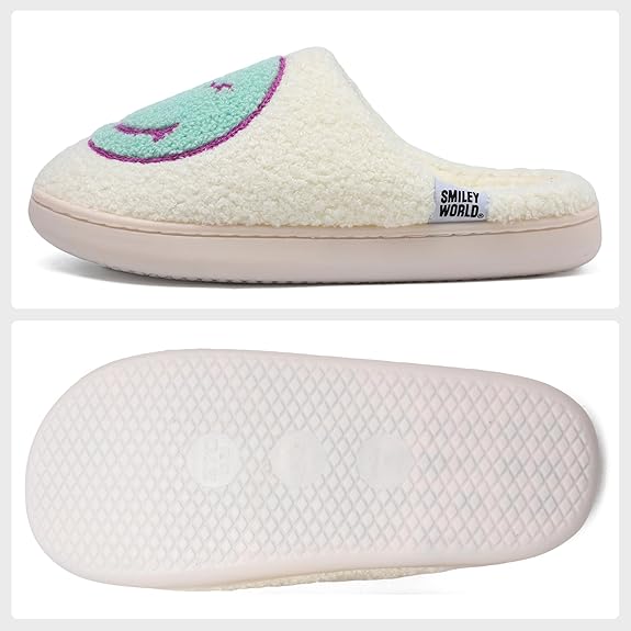 SmileyWorld Bathing Slippers White/Blue - Image 3