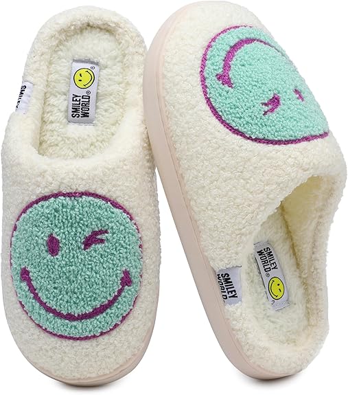 SmileyWorld Bathing Slippers White/Blue - Image 6