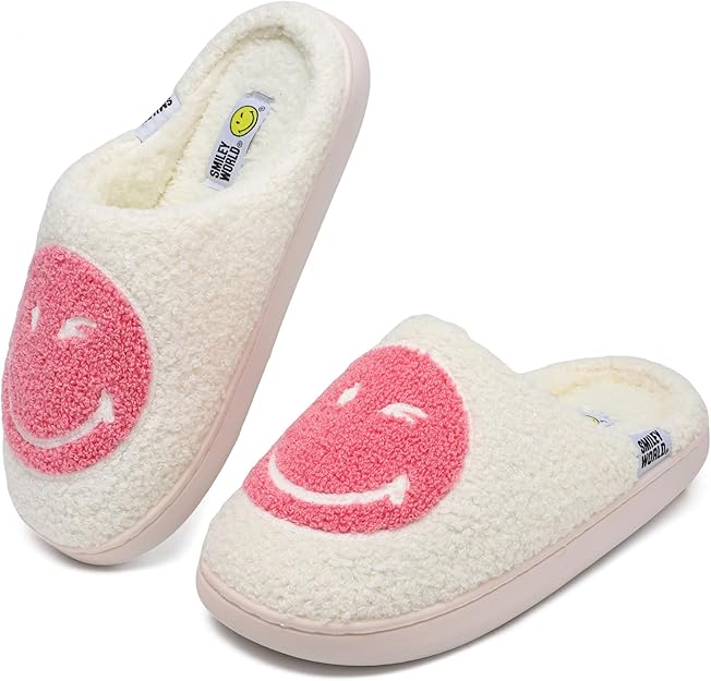 SmileyWorld Bathing Slippers White/Pink - Image 3