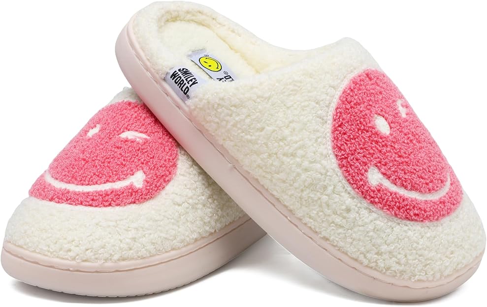 SmileyWorld Bathing Slippers White/Pink - Image 4