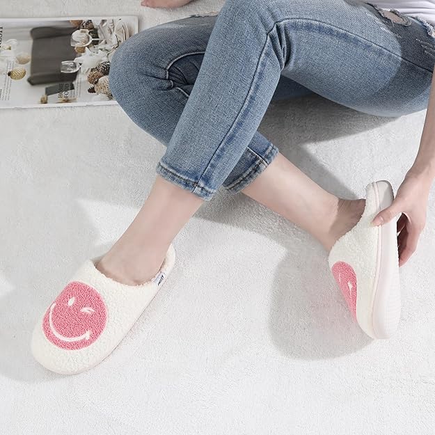 SmileyWorld Bathing Slippers White/Pink - Image 6