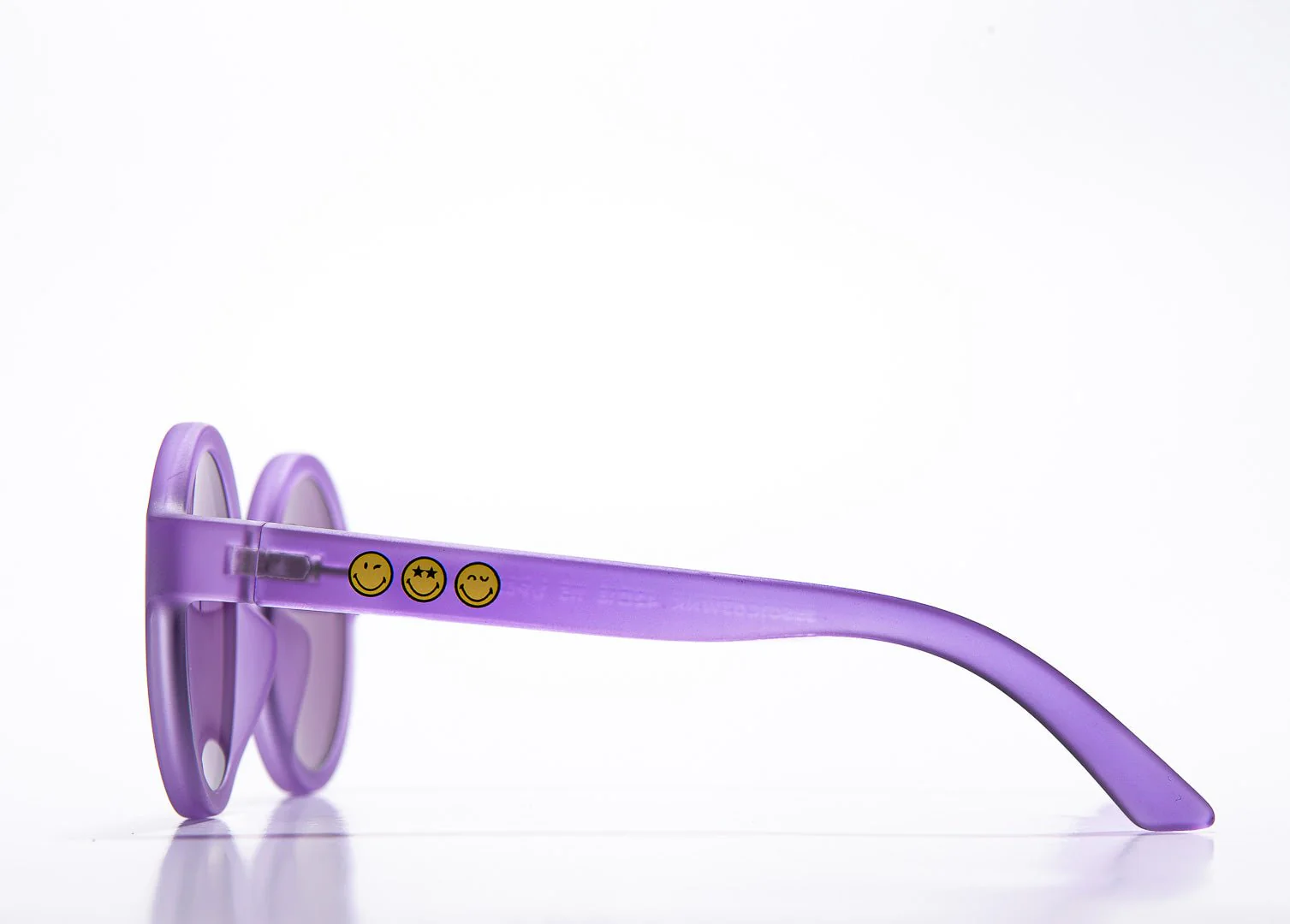 SmileyWorld Baby Sunglasses Round Coral Purple - Image 5