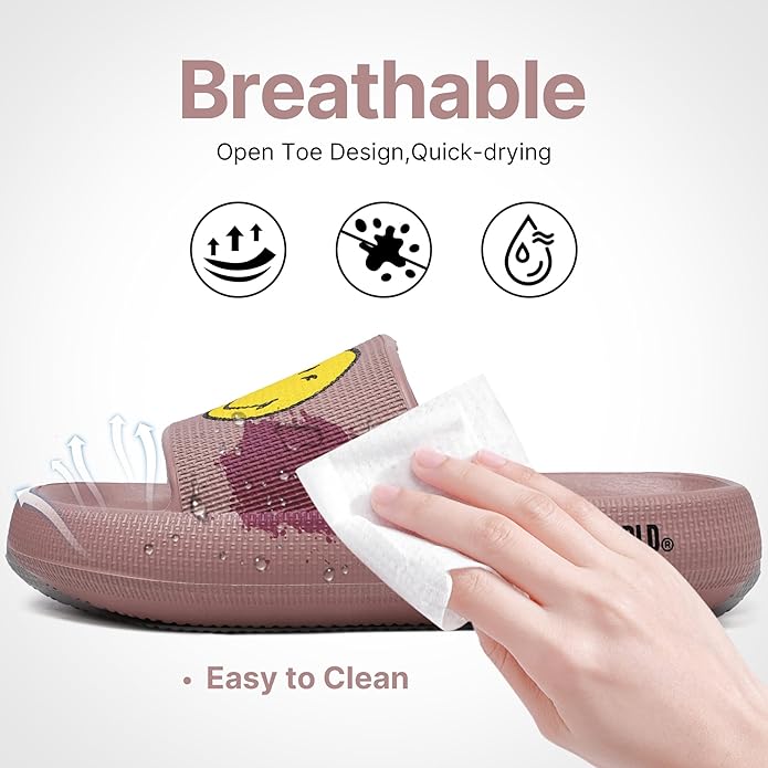 SmileyWorld Bathing Slides Mauve - Image 3