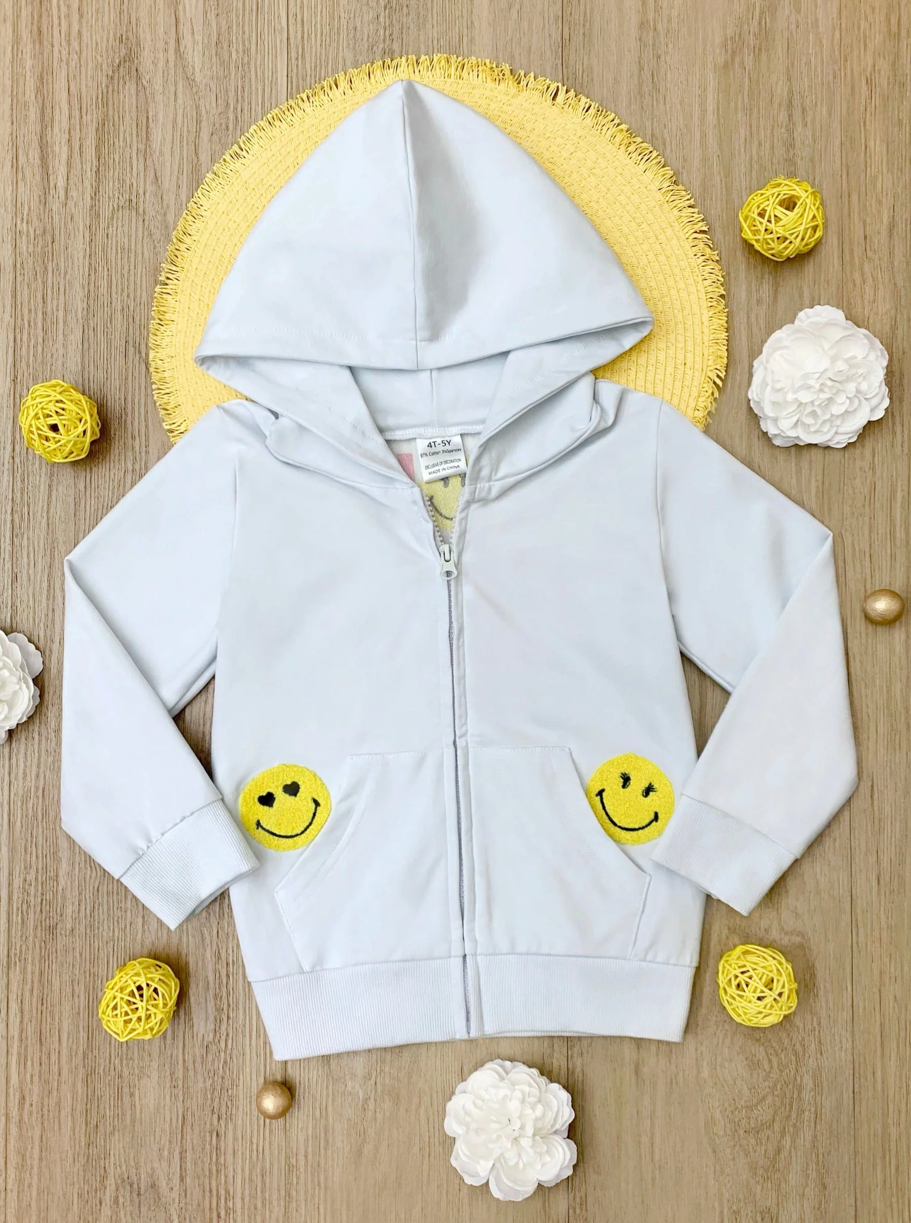 SmileyWorld Bold, Bright, Brave Zip-Up Hoodie - Image 4