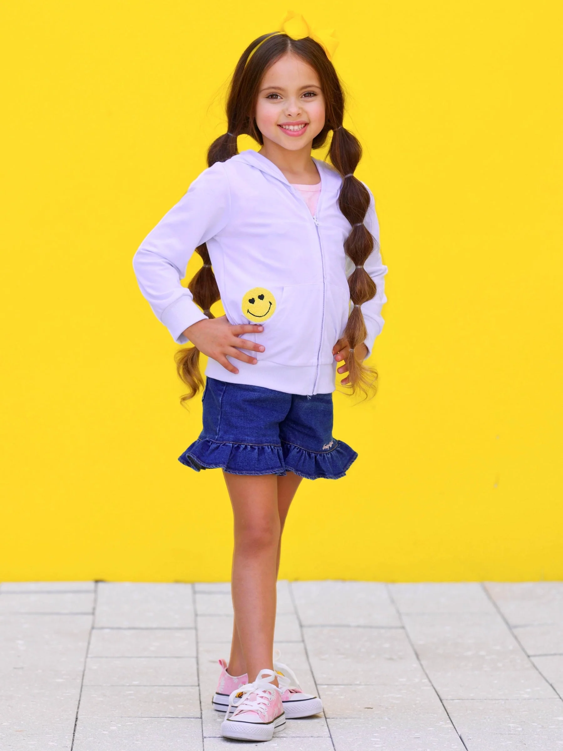 SmileyWorld Bold, Bright, Brave Zip-Up Hoodie - Image 7