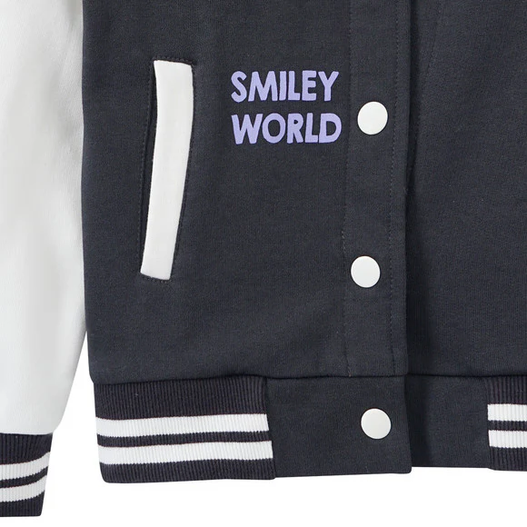 SmileyWorld College Jacket with Back Print - Image 4