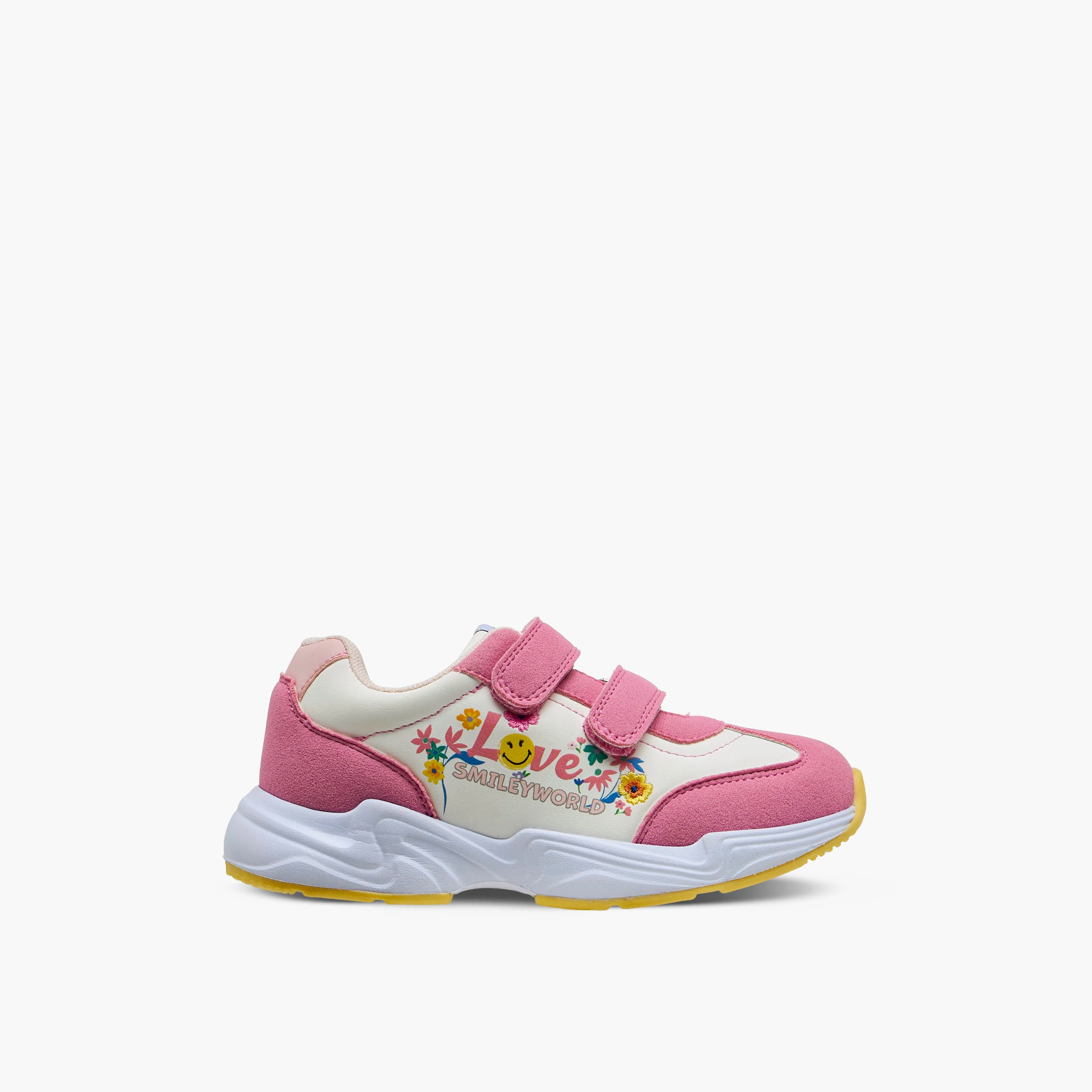 SmileyWorld Girls Hook and Loop Ankle Sneakers - Image 7