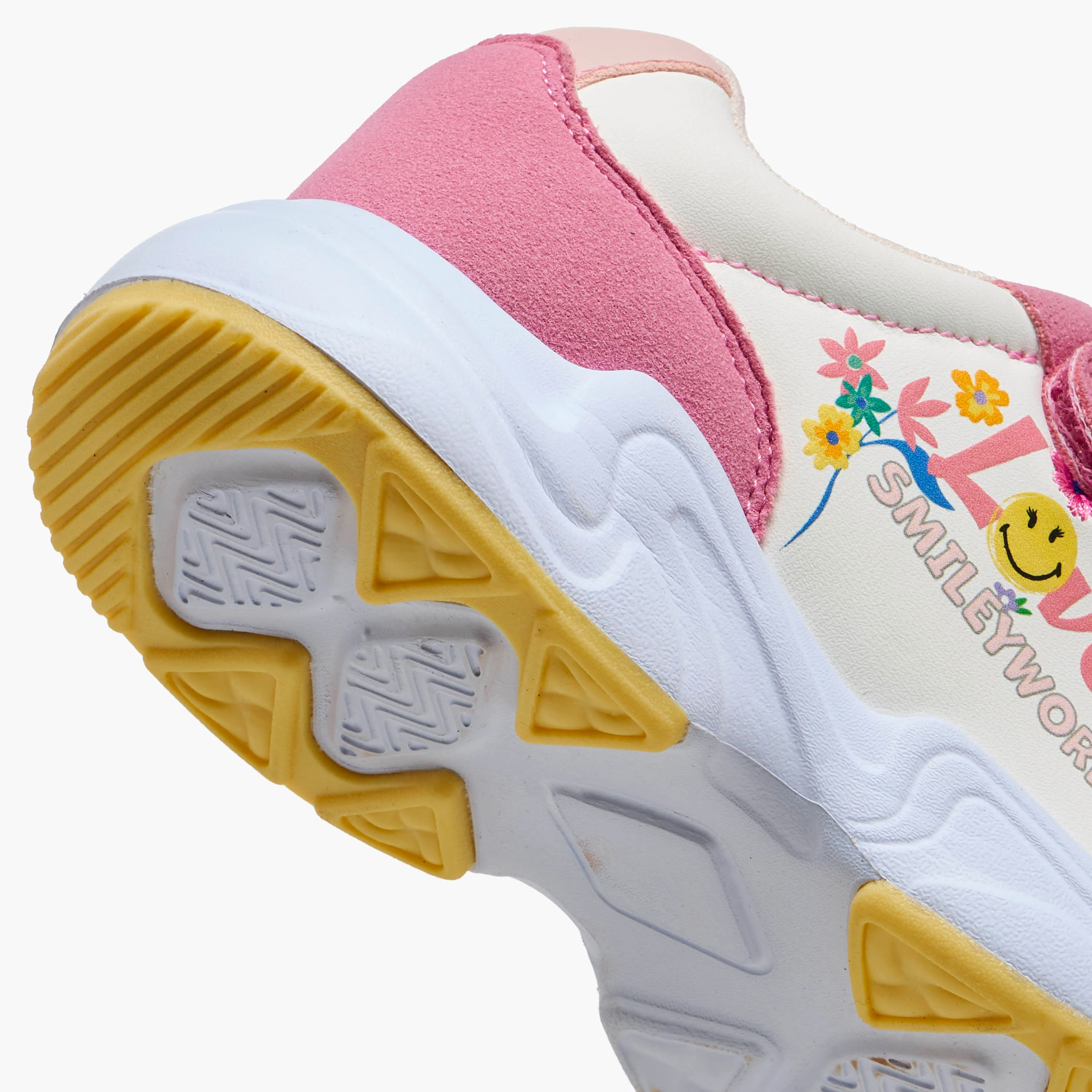 SmileyWorld Girls Hook and Loop Ankle Sneakers - Image 8