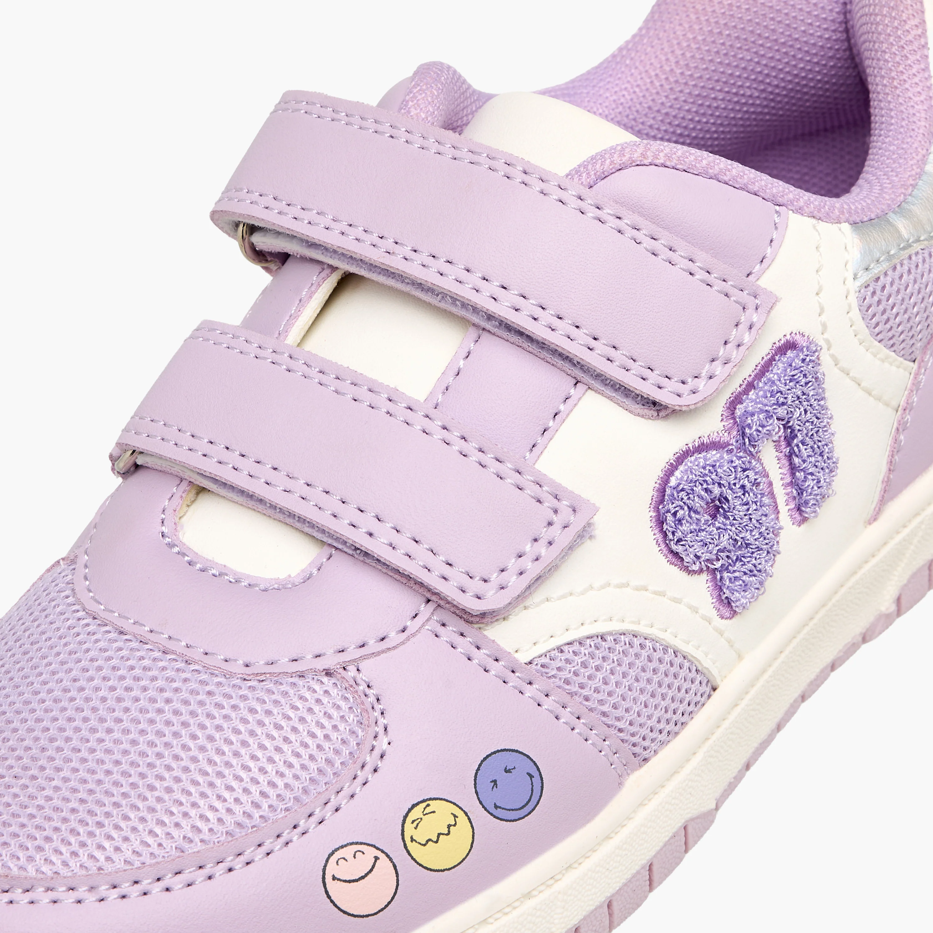SmileyWorld Girls Hook & Loop Sneakers - Image 4
