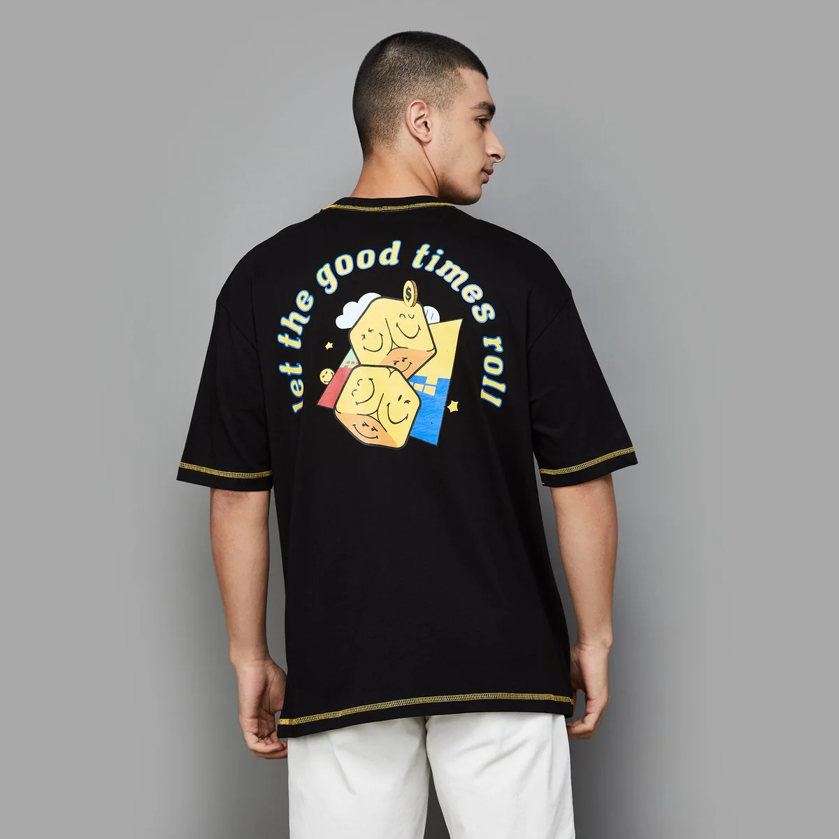 SmileyWorld Goodtimes Men Graphic Print T-Shirt - Image 6
