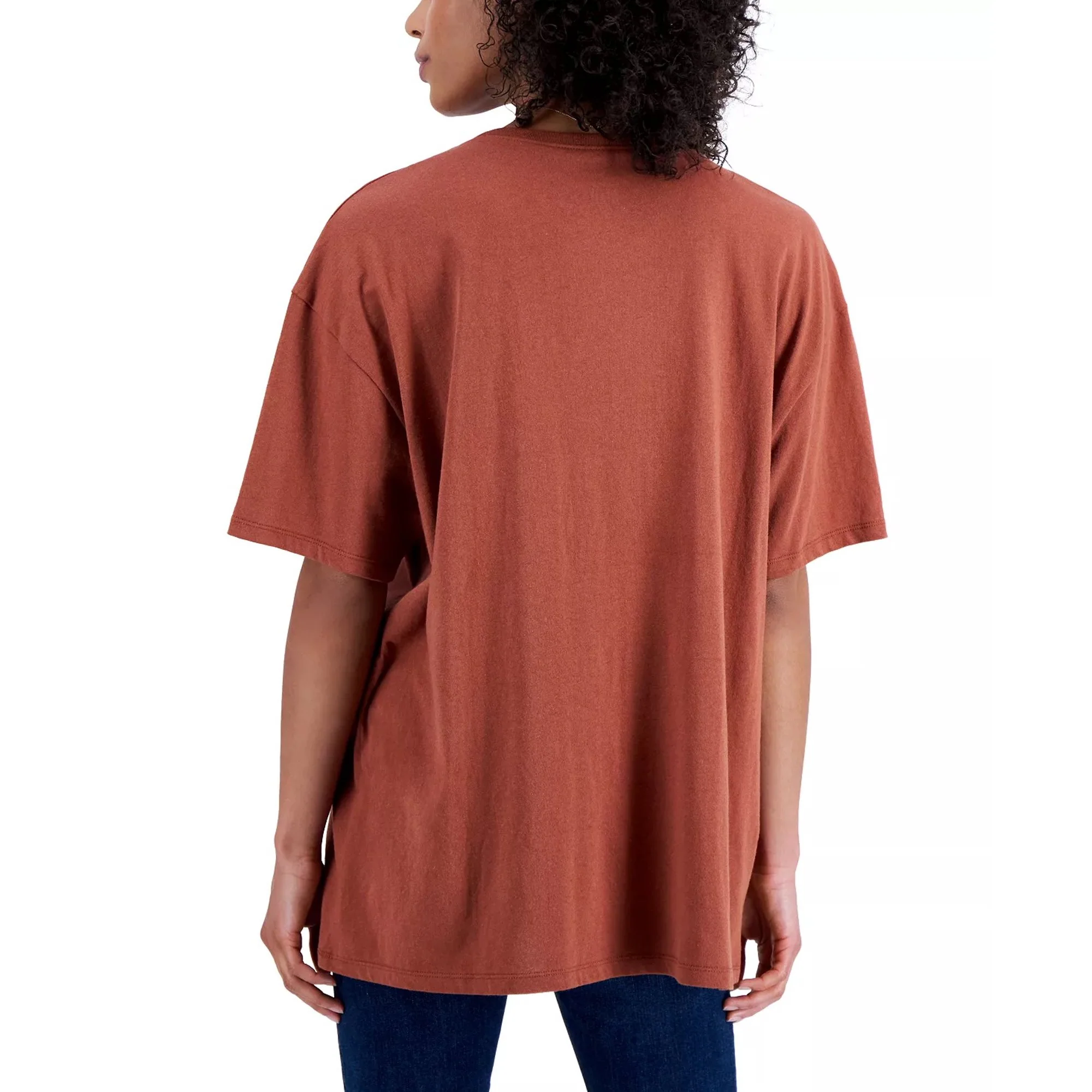 SmileyWorld Juniors’ Cotton Go Where You Grow Graphic T-Shirt, Brown, Medium - Image 3