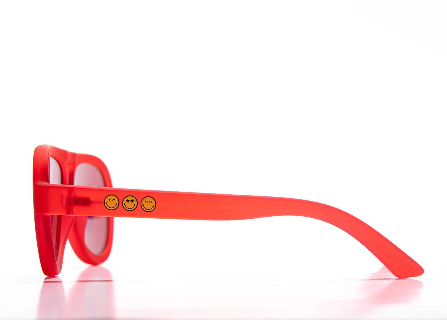 SmileyWorld Kid Sunglasses Aviator Raspberry Red - Image 9