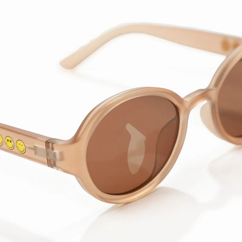 SmileyWorld Kid Sunglasses Oval Acorn Brown - Image 3