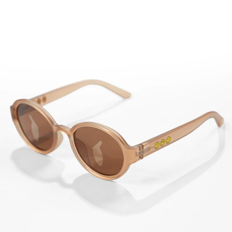 SmileyWorld Kid Sunglasses Oval Acorn Brown - Image 6