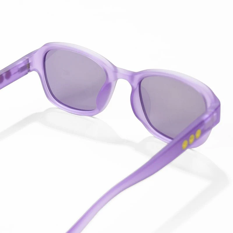 SmileyWorld Kid Sunglasses Square Coral Purple - Image 6