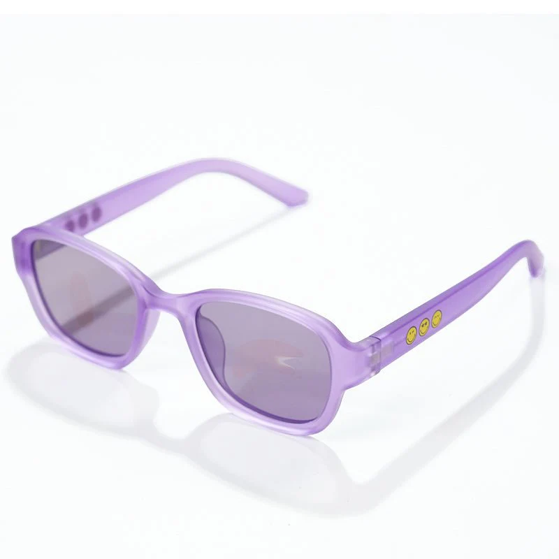 SmileyWorld Kid Sunglasses Square Coral Purple - Image 8