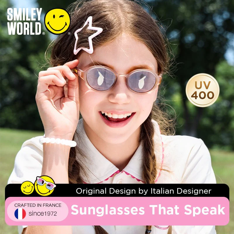 SmileyWorld Kid Sunglasses Square Obsidian Black - Image 11