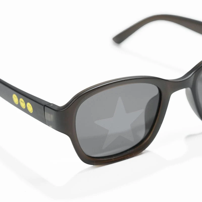 SmileyWorld Kid Sunglasses Square Obsidian Black - Image 3