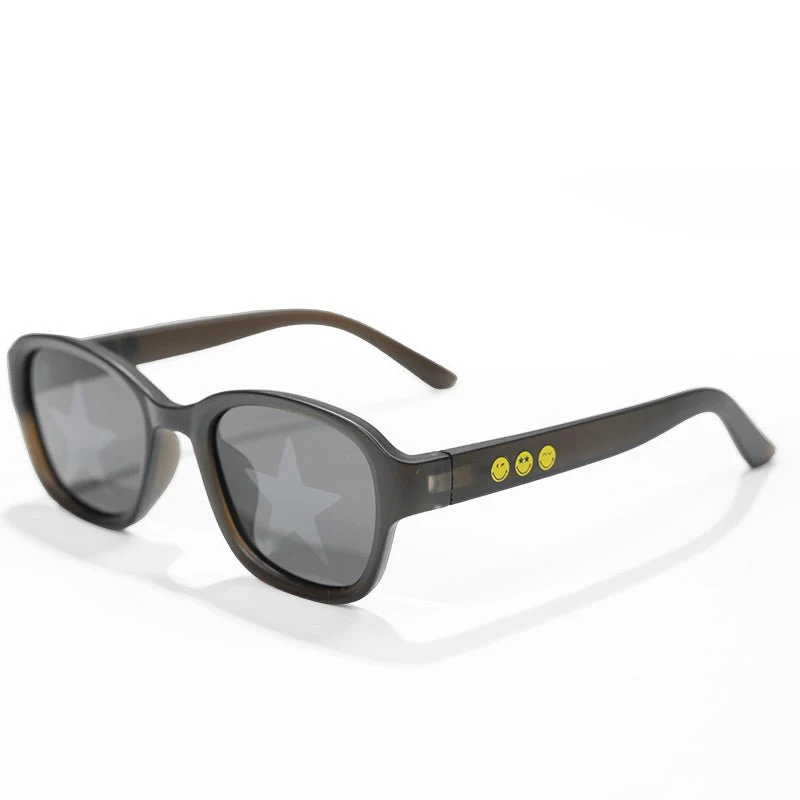 SmileyWorld Kid Sunglasses Square Obsidian Black - Image 6