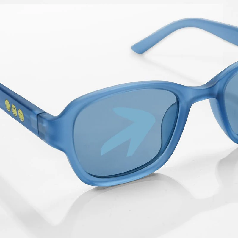 SmileyWorld Kid Sunglasses Square Sea Blue - Image 5