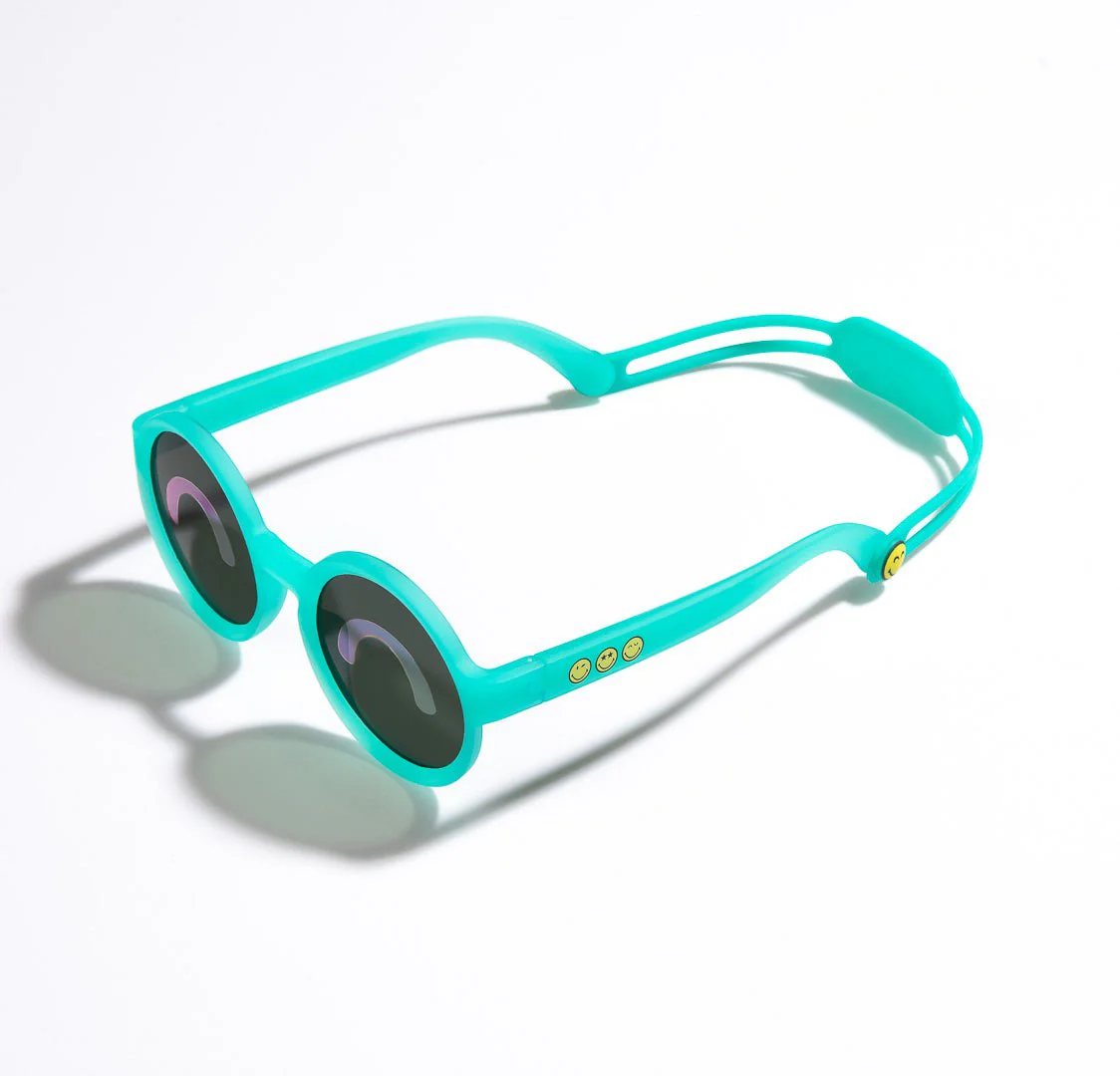SmileyWorld Kids & Baby Sunglasses Round Lake Green - Image 10