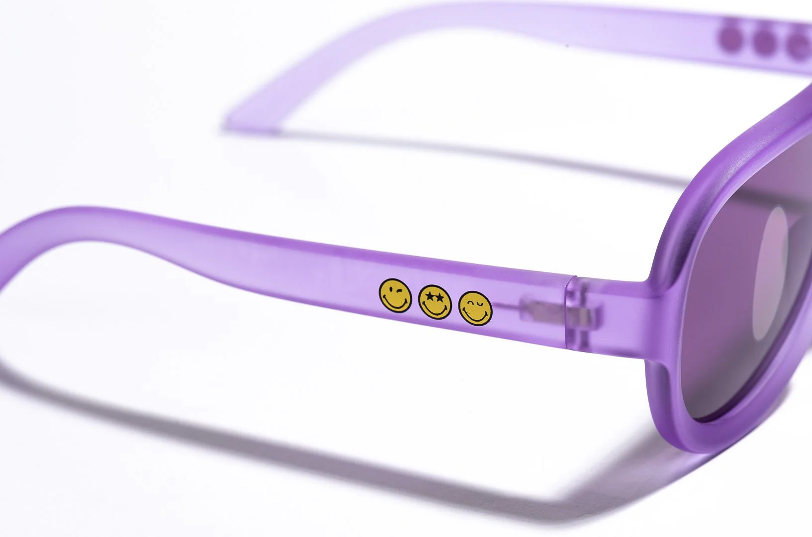 SmileyWorld Kids Sunglasses Aviator Coral Purple - Image 6