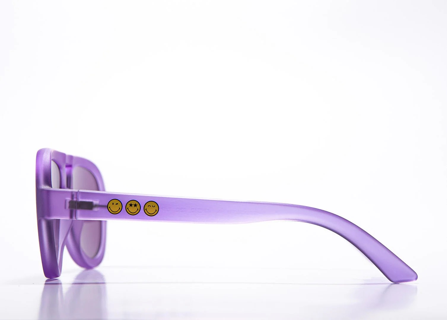SmileyWorld Kids Sunglasses Aviator Coral Purple - Image 8