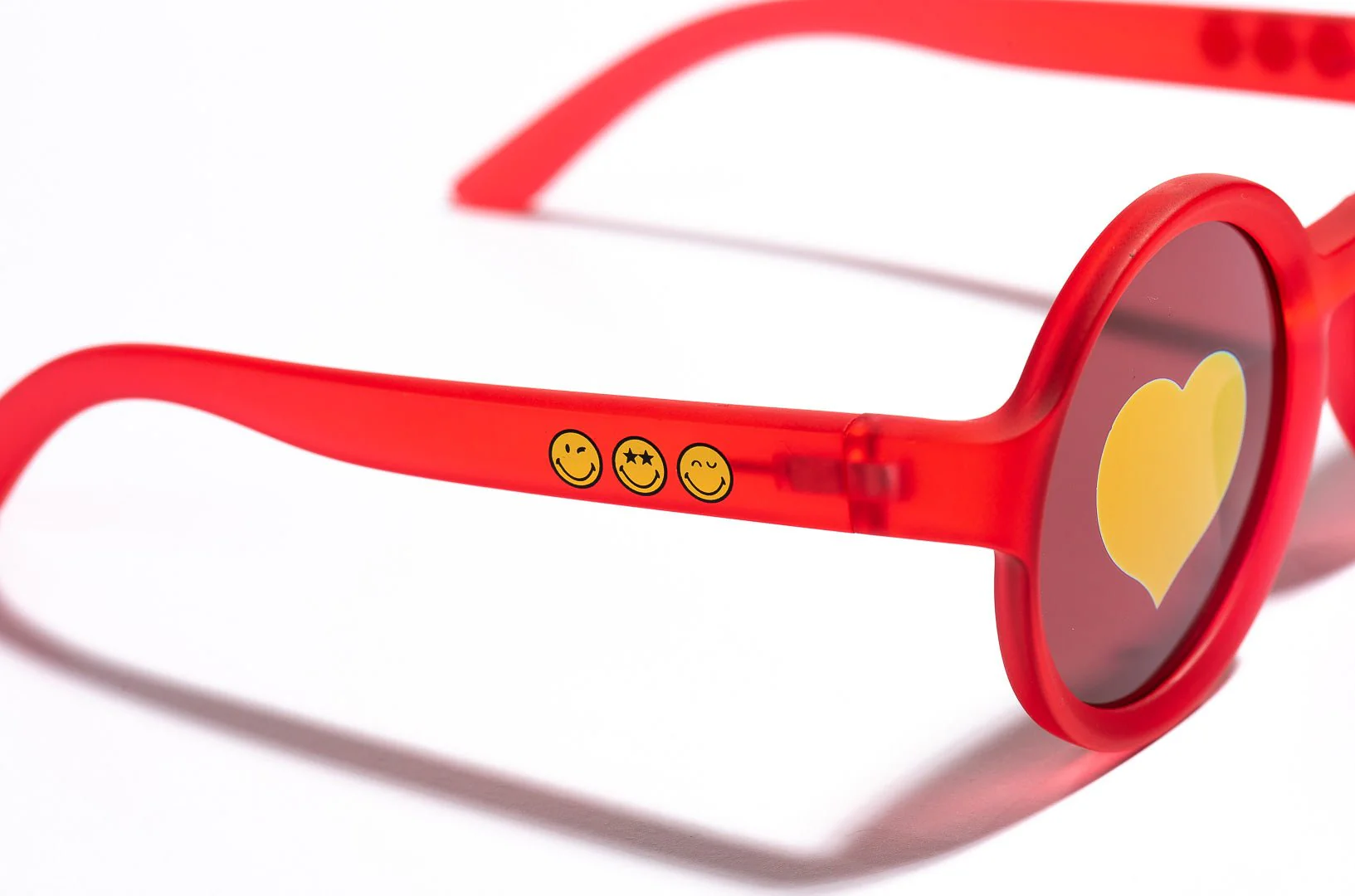 SmileyWorld Kids Sunglasses Round Raspberry Red - Image 6