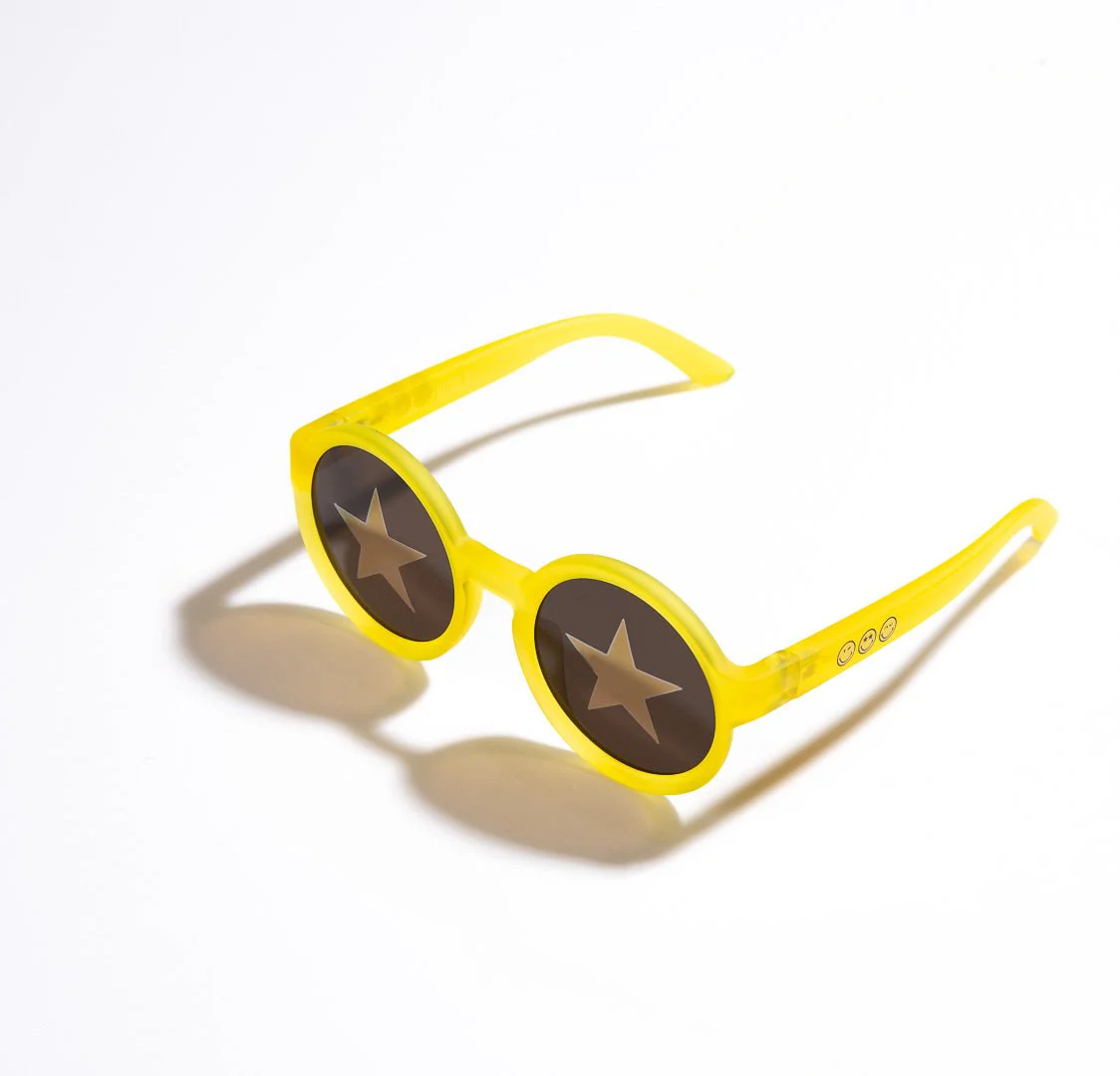 SmileyWorld Kids Sunglasses Round Sunlight Yellow - Image 12