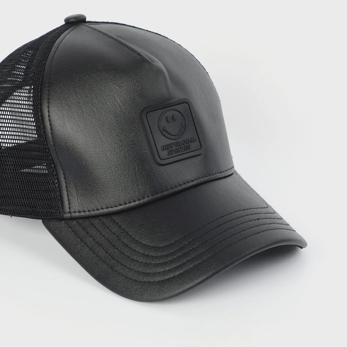 SmileyWorld Men Appliqued Trucker Cap - Image 2