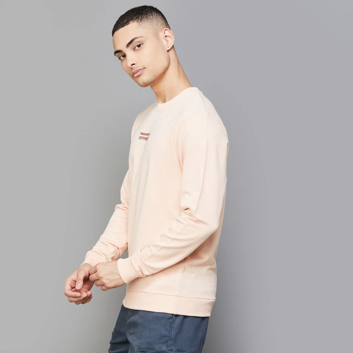 SmileyWorld Men Back Printed Regular Fit Sweatshirt - Image 4